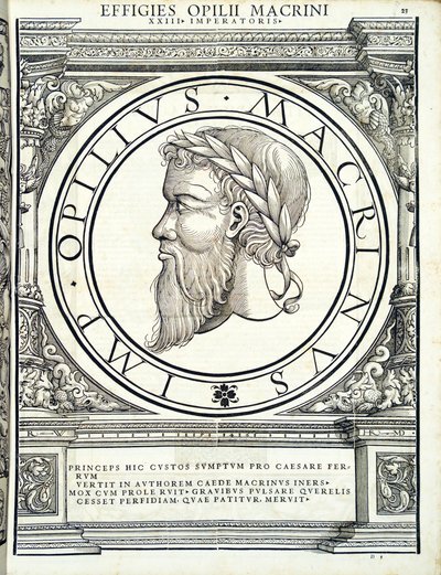 Opilius Macrinus, illustratie uit 